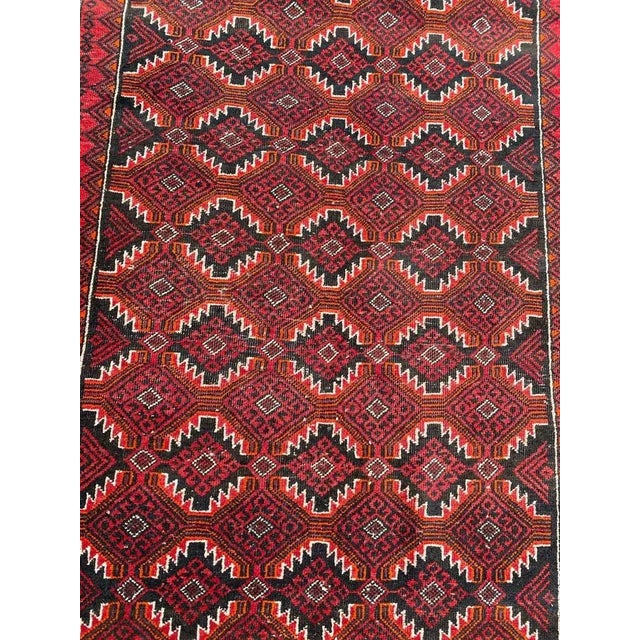 Vintage Wool Baluch Rug, 1950s For Sale - Image 4 of 18