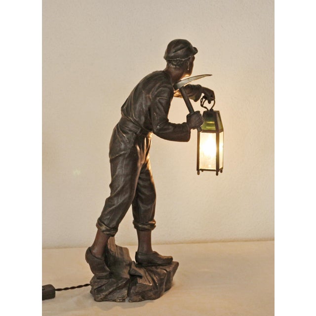 Art Nouveau Metal Figure from Bergmann, 1890s For Sale - Image 6 of 10