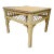California Coastal Chic Henry Link Wicker Side Table For Sale