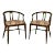 1960s Mid Century Modern Walnut Accent Chairs - a Pair For Sale