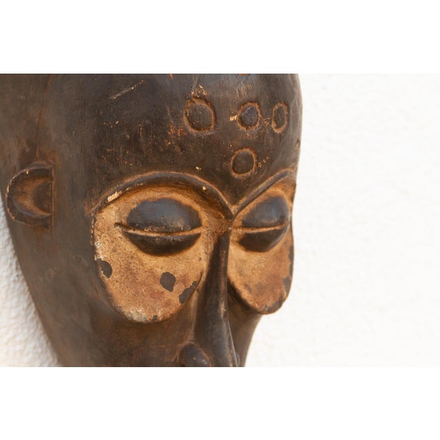 African Carved Wood African Tribal Mask For Sale - Image 3 of 9