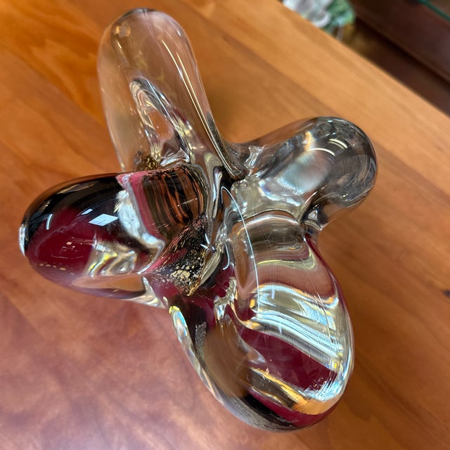 Micheal Nourot Abstract Art Glass Sculpture, Signed For Sale - Image 9 of 11