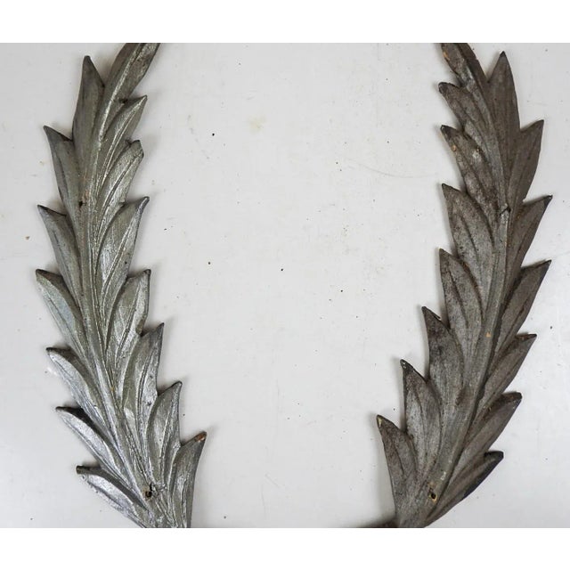 Vintage Carved Folk Art Leaf Odd Fellows - a Pair For Sale - Image 4 of 5