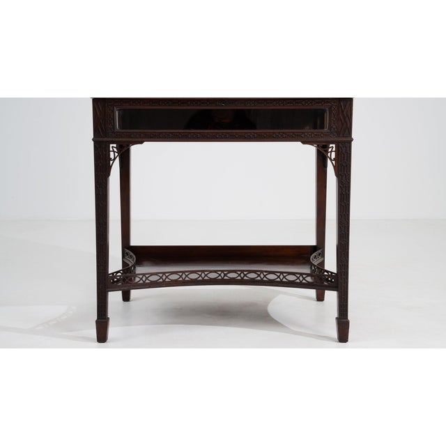 19th Century France Chippendale Brown Wood Display Cabinet For Sale - Image 9 of 11