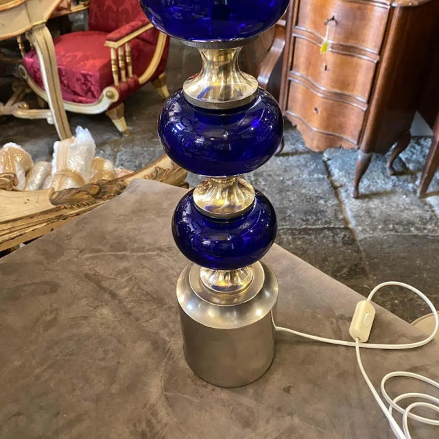 1970s Space Age Table Lamp Designed by Gaetano Sciolari For Sale - Image 9 of 12