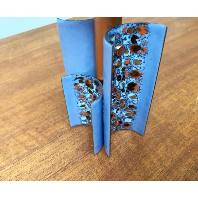 Vintage Enamel Candleholder For Sale - Image 17 of 18