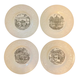 1950s Wedgwood Etruria Plates “Savannah, Ga” Collection for Levy Jewelers - Set of 4