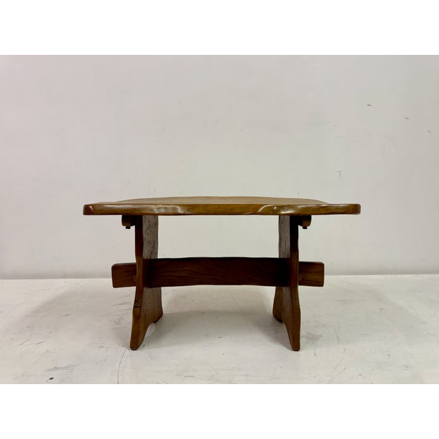 Mid-Century Elm Side Table, 1950s For Sale - Image 12 of 14