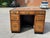 Mahogany Desk with Brass Handles, Panelled Sides and Rear For Sale - Image 10 of 15