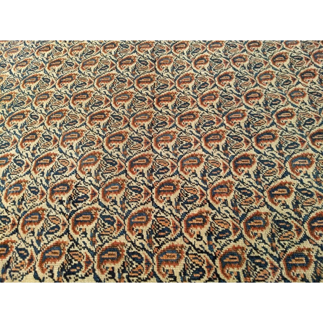 Late 19th Century Persian Afshar Tribal Rug, Hand-Knotted Wool, All-Over Paisley Geometric Pattern, Ivory & Brown, 4x6 For Sale - Image 15 of 18
