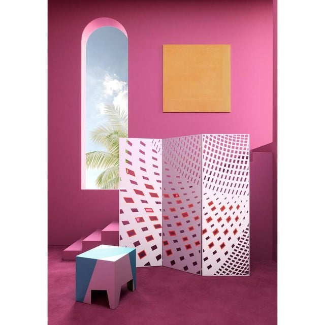 Metal The Sign Otto Room Divider in Powder-Coated Aluminum by Altreforme For Sale - Image 7 of 7