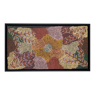 Australian Aboriginal Bush Banana Painting by Eunice Napangardi For Sale