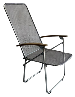 Set of Vintage Aluminium Wire Folding Chairs