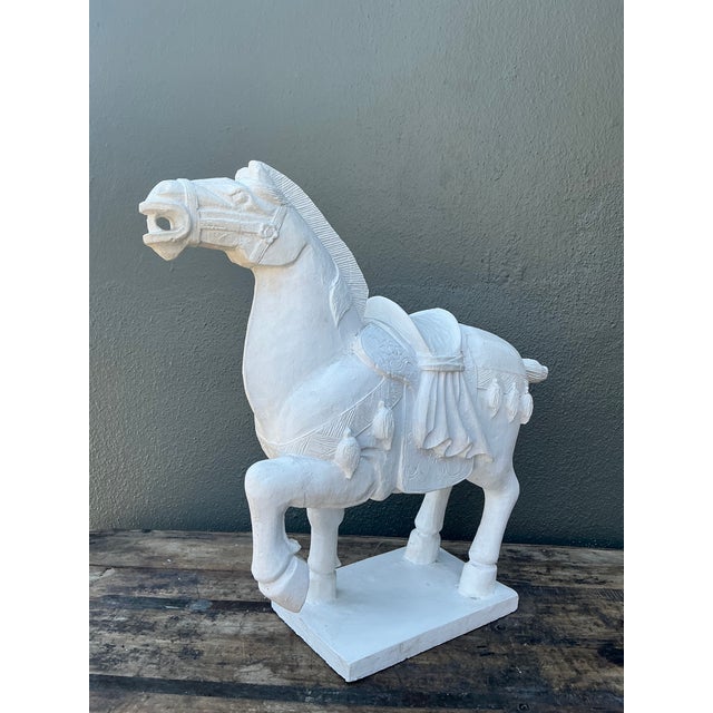 Stone Vintage Cast Concrete Emperor Horse For Sale - Image 7 of 12