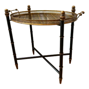 1960s French Tole Tray Table
