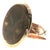 Late 19th Century Victorian 14k Yellow Gold Variegated Brown Agate Ring, Size 9 For Sale