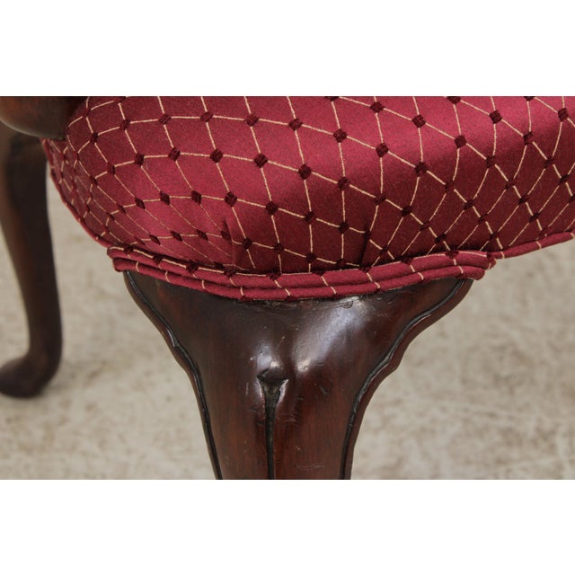 Pair of Antique Mahogany Open Arm Chairs For Sale - Image 13 of 16