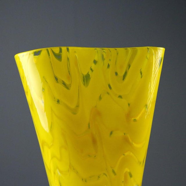 Glass Vase aby Salviati Murano For Sale - Image 4 of 11