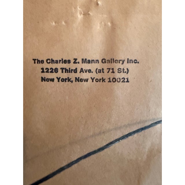 Asian Antique Asian Watercolor Framed by the Charles Mann Gallery For Sale - Image 3 of 7
