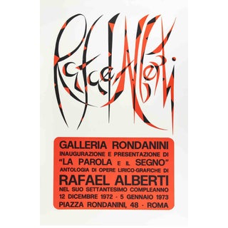 Rafael Alberti, The Word and the Sign, 1970s, Lithograph For Sale