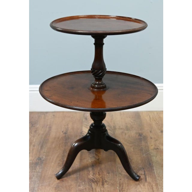 19th Century Victorian Mahogany Two-Tier Dumb Waiter, 1880 For Sale - Image 5 of 5