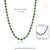 VRJewels 22.13Ct Emerald & 4.61Ct Diamond Tennis Necklace 18k Yellow Gold 17 Inches For Sale - Image 11 of 15