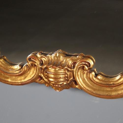 Goldenrod Baroque Style Mirror in Carved and Gilded Wood For Sale - Image 8 of 11
