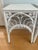 Wood Pair of Vintage Fiddle Head Wicker Side Tables For Sale - Image 7 of 11