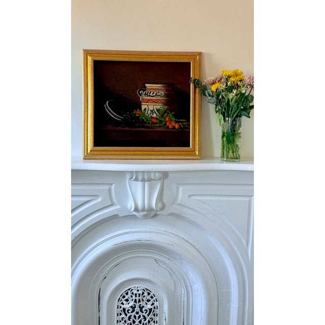 1960s Mid-Century Modern Dutch Baroque Still Life Painting, Attributed to Bert Beirne For Sale - Image 11 of 13