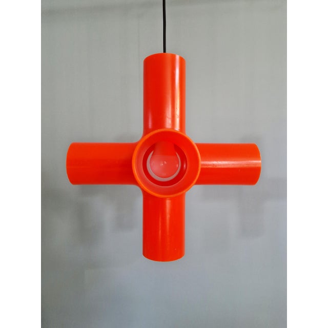 Crosslight Orange Pendant Light by Jan Melis & Ben Oostrum, 2000s For Sale - Image 11 of 16