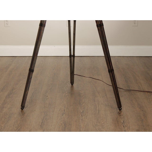 Metal Uttermost 'Tustin' Tripod Floor Lamp For Sale - Image 7 of 12