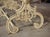 Wood Antique French Painted Cast Iron and Oak Table From Alsace, Circa 1900 For Sale - Image 7 of 18