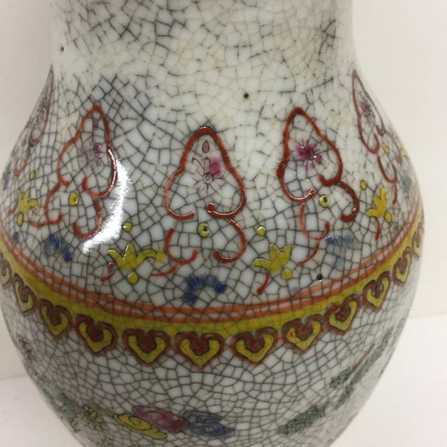 Vintage Chinese Crackle Vase For Sale In Portland, ME - Image 6 of 11