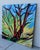 Large 48" × 48" Original Expressionist Tree Painting, 1998, Vibrant Colorful For Sale - Image 12 of 18