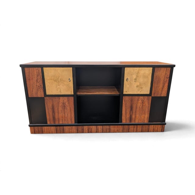 Vintage Sideboard with Gold Leaf Details, Italy, 1960s For Sale - Image 12 of 12