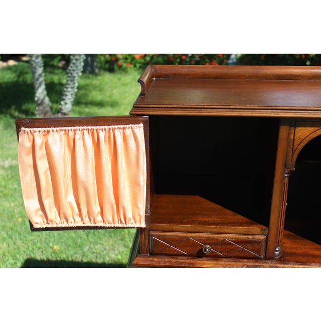 Vintage Louis XVI Style Mahogany Bureau À Gradin – Ladies’ Secretary Desk For Sale - Image 13 of 18