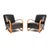 Vintage French Art Deco Leather Armchairs by Jindrich Halabala, 1930, Set of 2 For Sale - Image 13 of 13