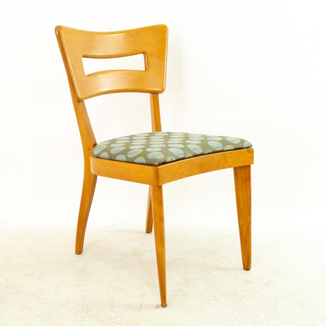 HeywoodWakefield Mid Century Maple "Dog Bone" Dining Chairs Pair