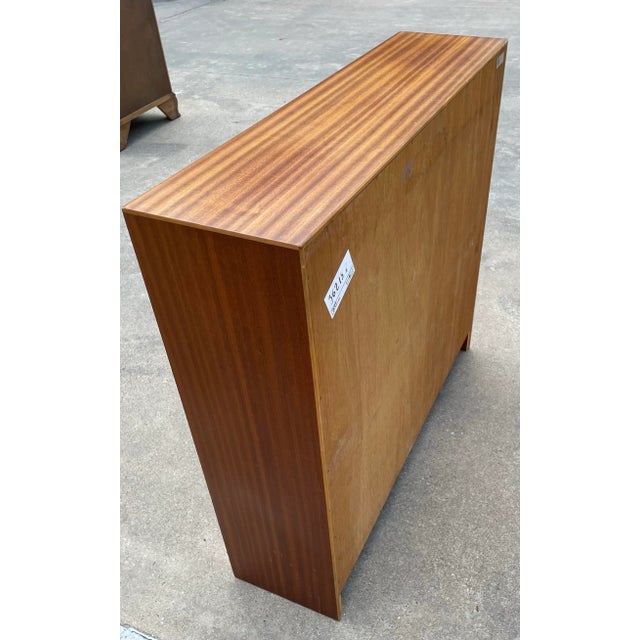 Brown Mid Century Gibbs Furniture Display Case With Sliding Glass Doors For Sale - Image 8 of 10