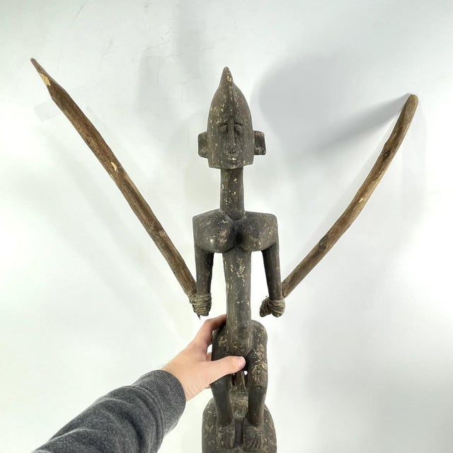 Early 20th Century Dogon Satimbe Mask with Female Figure Mali For Sale - Image 4 of 9