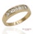 Metal 14k(585) Vintage Solid Yellow Gold Natural Baguette Diamond Band Ring, Size 9 For Sale - Image 7 of 12