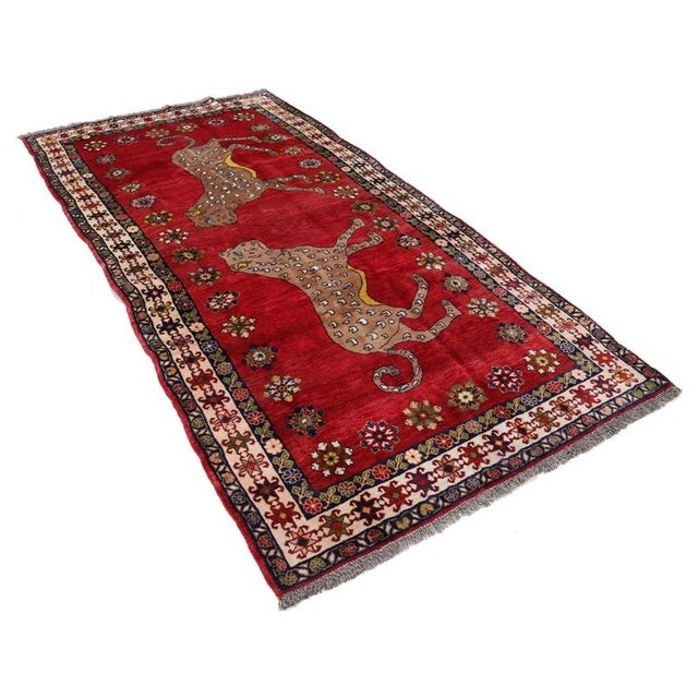 Pasargad DC Fine Hand Knotted Cheetah Rug For Sale - Image 4 of 4