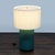 CB2 Cb2 Rosalind Modern Table Lamp With White Shade and Green Gradient Base For Sale - Image 4 of 9