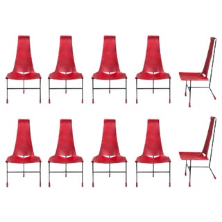 Tripod Dining Chairs by Dan Wenger, 2017, Set of 10 For Sale