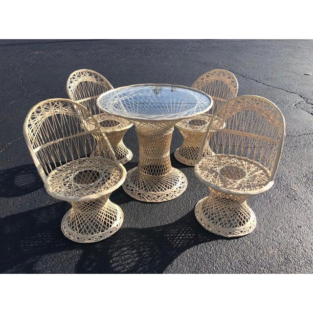 1970s Woodard Spun Fiberglass Patio Furniture Set Of 5 Chairish