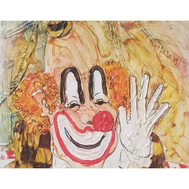 Abstract Expressionism Vintage Del Forsloff Oil on Masonite For Sale - Image 3 of 5