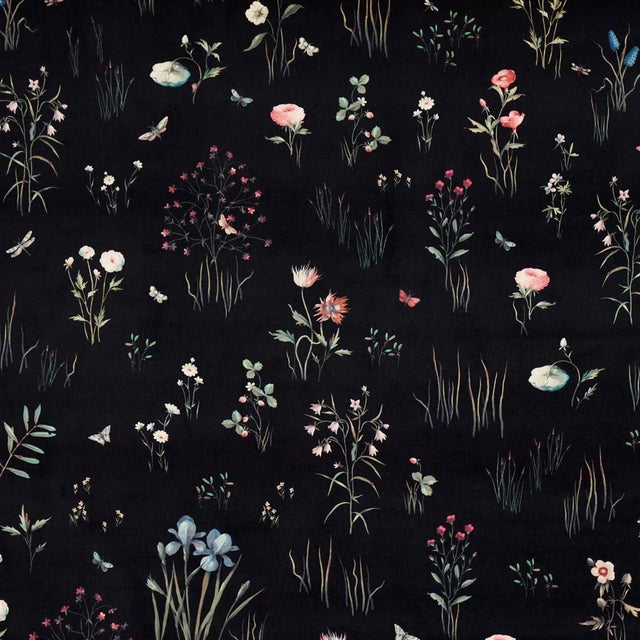 Not Yet Made - Made To Order Sample - Schumacher Primavera Velvet Fabric, Black For Sale - Image 5 of 5