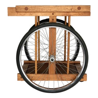 California Design Bar Cart by Bill W. Sanders For Sale