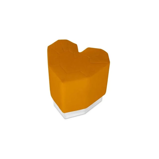 Queen heart varese ochre stool by royal stranger dimensions: d 44 x w 49 x h 49 cm. Different upholstery colors and...