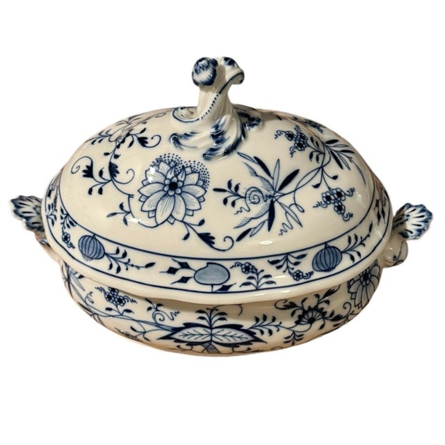 Antique Meissen Blue Onion Soup Tureen For Sale In Phoenix - Image 6 of 12